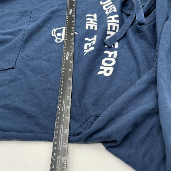 Wound Up XL 15-17 Hybrid Blue Here For The Tea Graphic Hoodie Sweatshirt - Picture 6 of 7